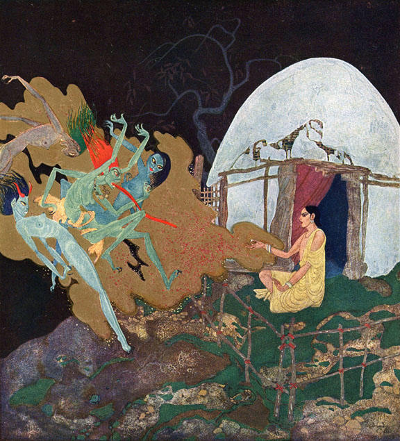 Wikioo.org - The Encyclopedia of Fine Arts - Painting, Artwork by Edmund Dulac - The Talisman Pearl