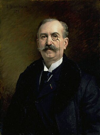 WikiOO.org - Encyclopedia of Fine Arts - Maleri, Artwork Edouard Debat-Ponsan - Portrait de M.G. Broustet