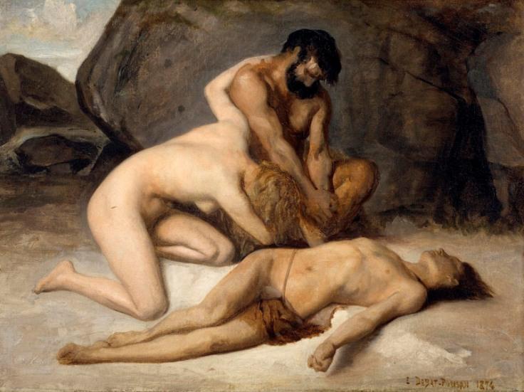 WikiOO.org - Enciklopedija likovnih umjetnosti - Slikarstvo, umjetnička djela Edouard Debat-Ponsan - The First Mourning