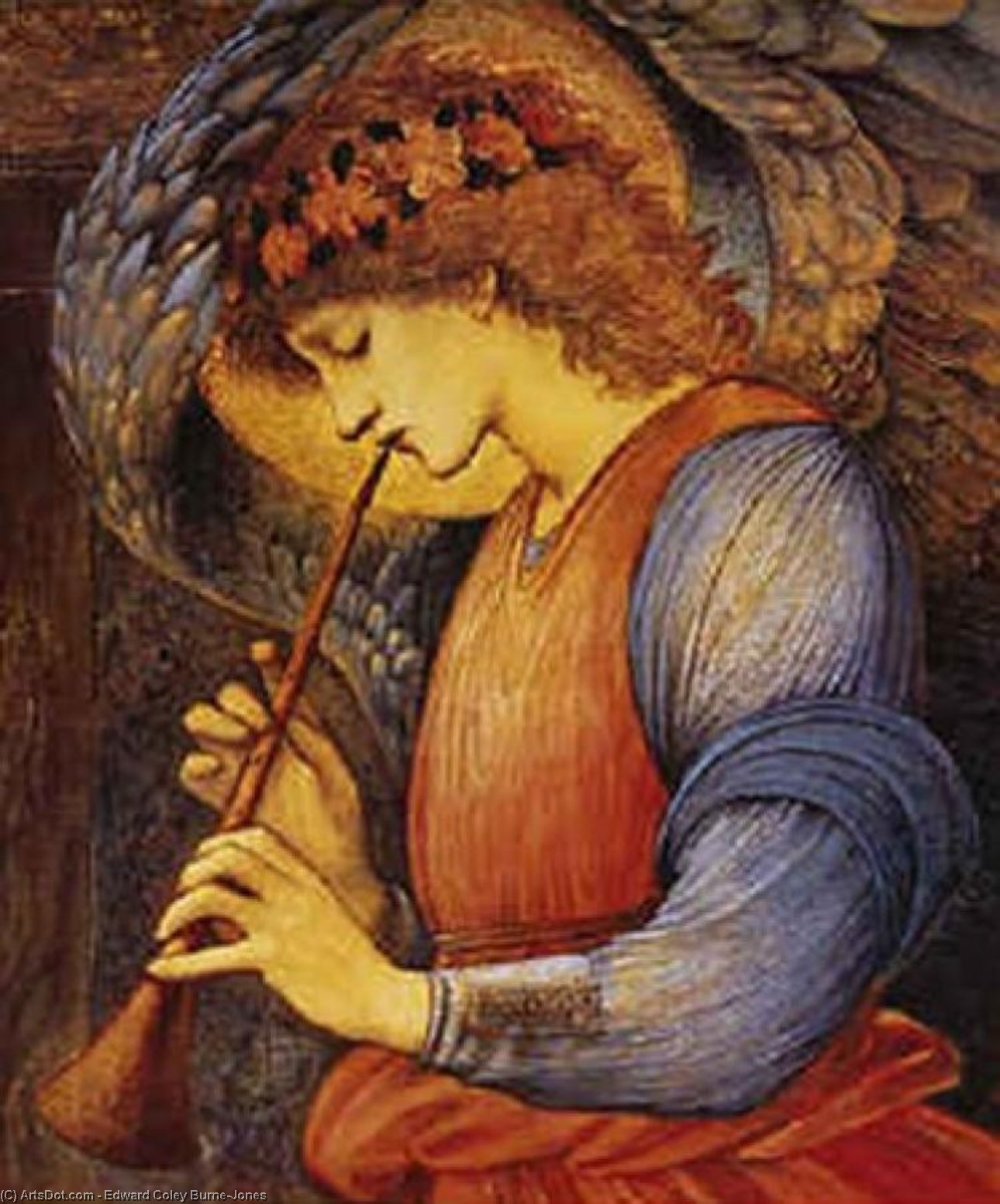 WikiOO.org - Енциклопедия за изящни изкуства - Живопис, Произведения на изкуството Edward Coley Burne-Jones - An Angel