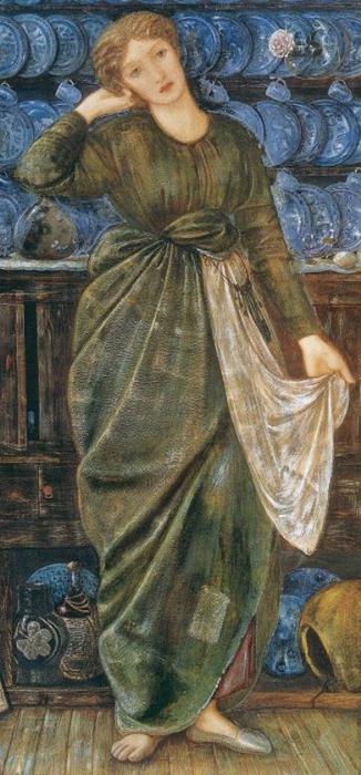 WikiOO.org - Encyclopedia of Fine Arts - Malba, Artwork Edward Coley Burne-Jones - Cinderella