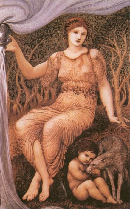 Wikioo.org - สารานุกรมวิจิตรศิลป์ - จิตรกรรม Edward Coley Burne-Jones - Earth Mother