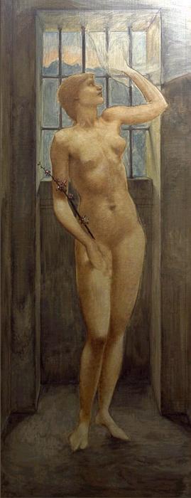 Wikioo.org - The Encyclopedia of Fine Arts - Painting, Artwork by Edward Coley Burne-Jones - Hope in Prison