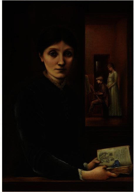 Wikoo.org - موسوعة الفنون الجميلة - اللوحة، العمل الفني Edward Coley Burne-Jones - Portrait Of Georgiana Burne-Jones