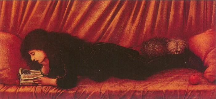 WikiOO.org - Енциклопедия за изящни изкуства - Живопис, Произведения на изкуството Edward Coley Burne-Jones - Portrait of Katie Lewis