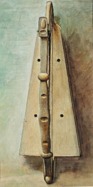 Wikioo.org - The Encyclopedia of Fine Arts - Painting, Artwork by Edward Coley Burne-Jones - Study of a harp for 'Arthur in Avalon'