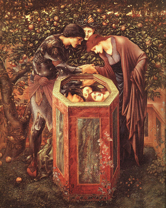 Wikoo.org - موسوعة الفنون الجميلة - اللوحة، العمل الفني Edward Coley Burne-Jones - The Baleful Head