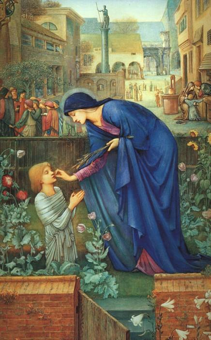 Wikioo.org – L'Encyclopédie des Beaux Arts - Peinture, Oeuvre de Edward Coley Burne-Jones - Le Conte de la prieure