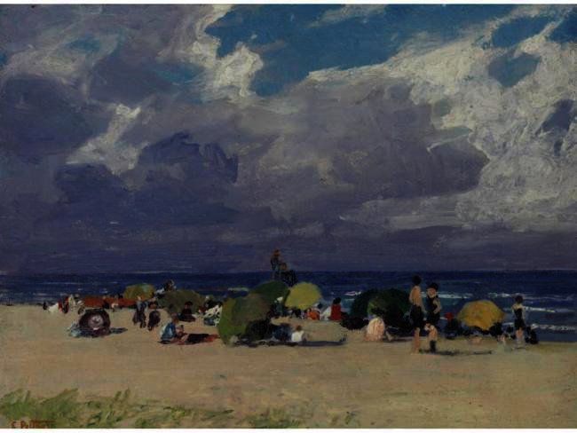 Wikioo.org - The Encyclopedia of Fine Arts - Painting, Artwork by Edward Henry Potthast - A Day At The Beach 2