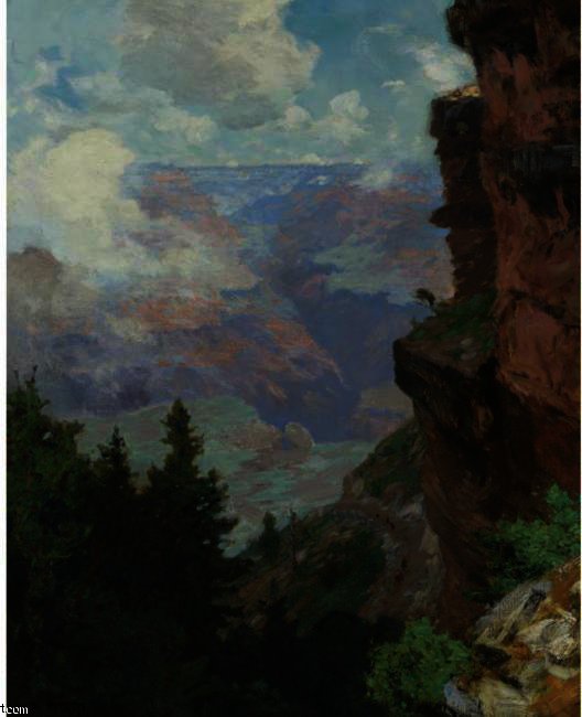 Wikioo.org - The Encyclopedia of Fine Arts - Painting, Artwork by Edward Henry Potthast - Bright Angel Trail, Grand Canyon