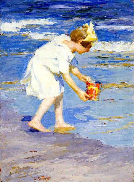 Wikioo.org - The Encyclopedia of Fine Arts - Painting, Artwork by Edward Henry Potthast - Brighton Beach