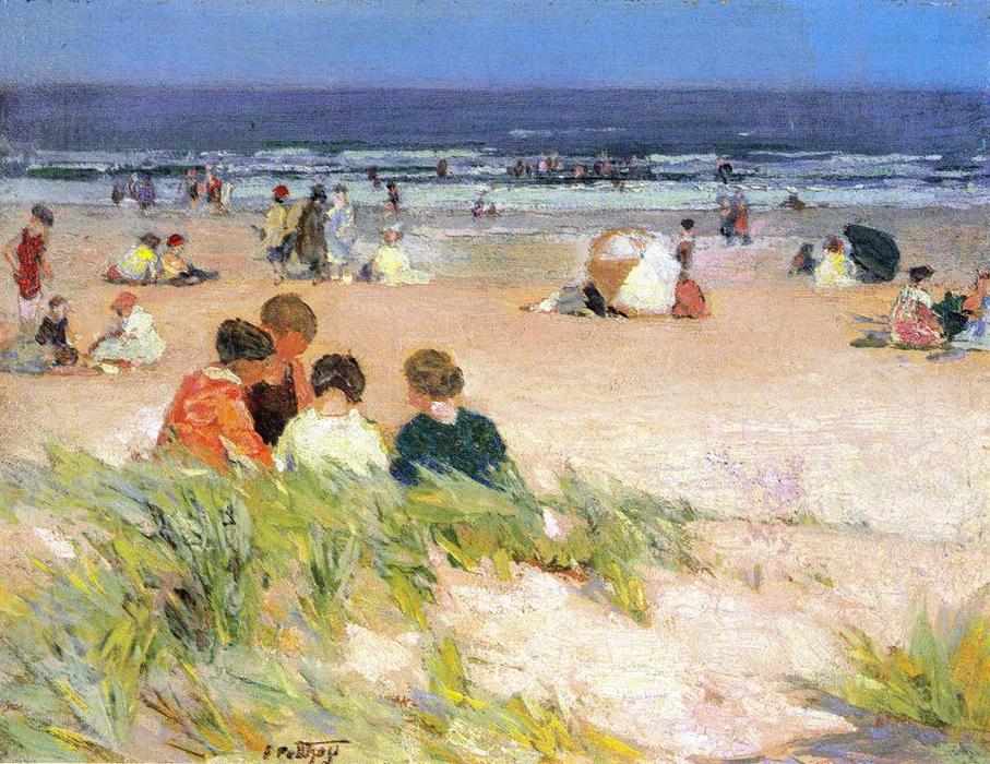 Wikioo.org - The Encyclopedia of Fine Arts - Painting, Artwork by Edward Henry Potthast - By the Shore