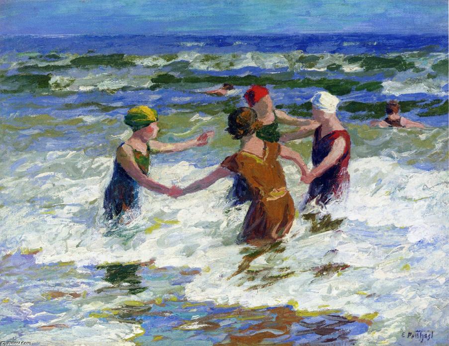 WikiOO.org - Encyclopedia of Fine Arts - Maalaus, taideteos Edward Henry Potthast - Circle of Friends