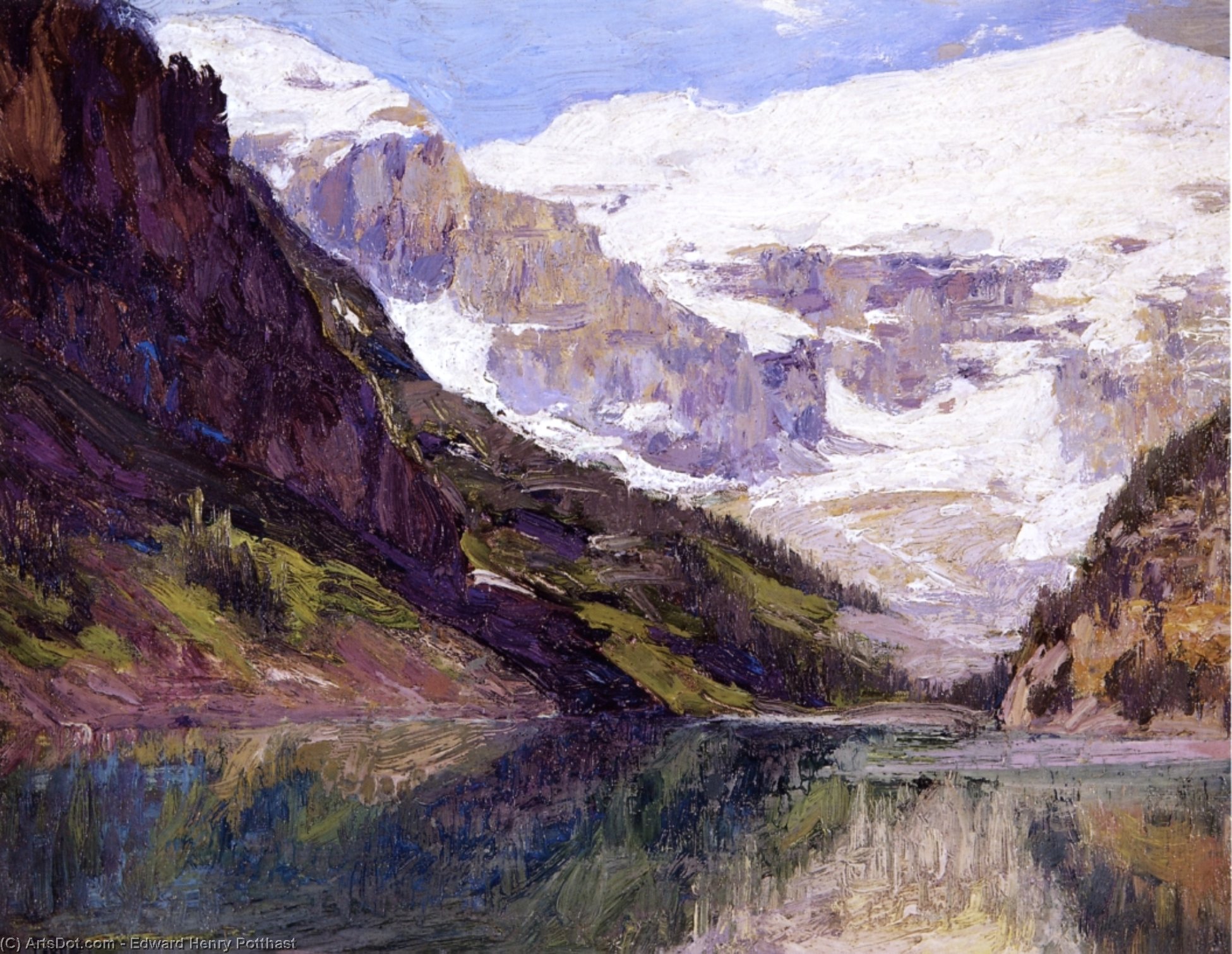 WikiOO.org - Encyclopedia of Fine Arts - Malba, Artwork Edward Henry Potthast - Lake Louise