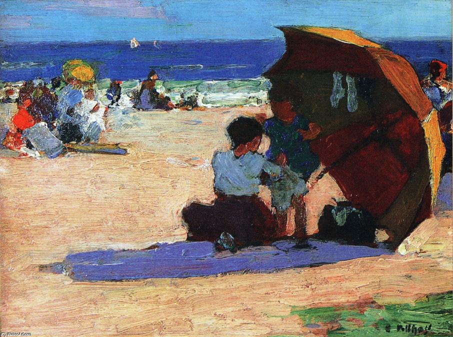 Wikioo.org - The Encyclopedia of Fine Arts - Painting, Artwork by Edward Henry Potthast - Making Repairs