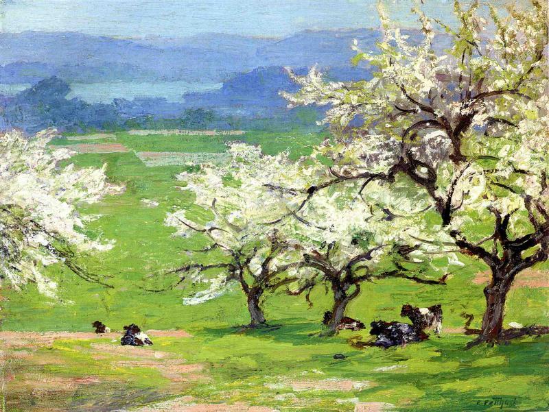 WikiOO.org - Енциклопедия за изящни изкуства - Живопис, Произведения на изкуството Edward Henry Potthast - Springtime