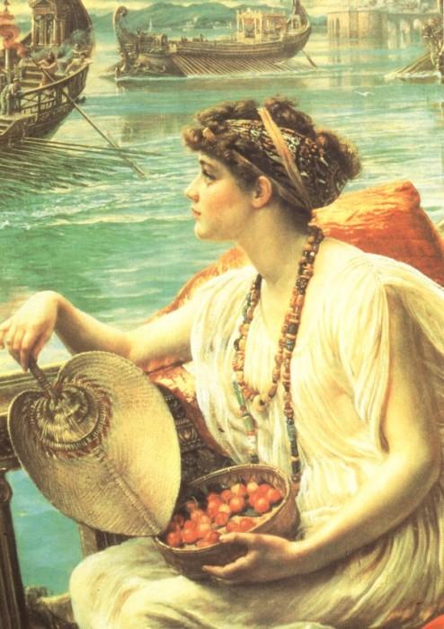 WikiOO.org - دایره المعارف هنرهای زیبا - نقاشی، آثار هنری Edward John Poynter - A Roman Boat Race