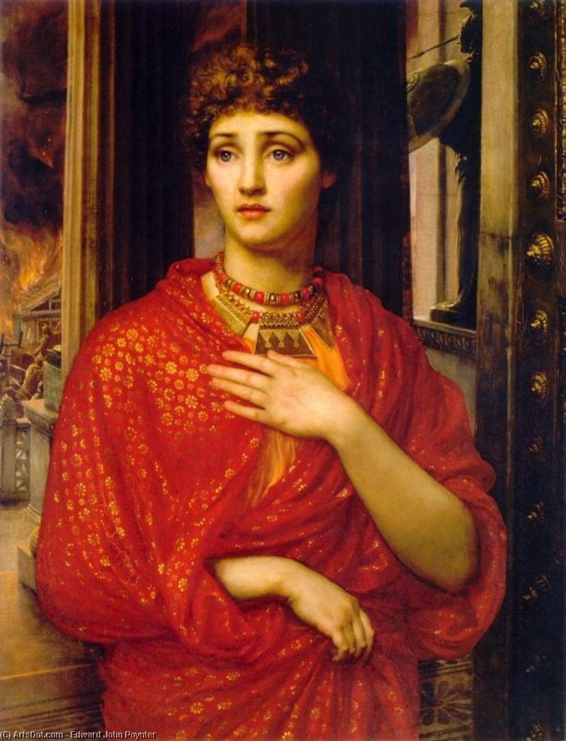 WikiOO.org - Encyclopedia of Fine Arts - Maleri, Artwork Edward John Poynter - Helen