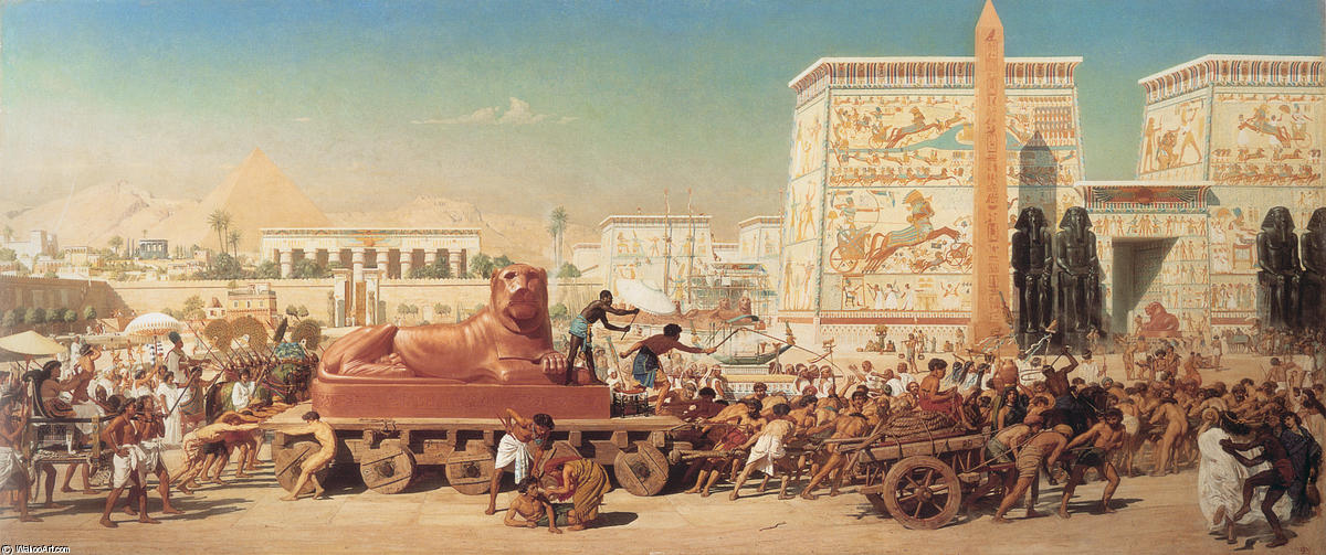 WikiOO.org - Encyclopedia of Fine Arts - Malba, Artwork Edward John Poynter - Israel In Egypt