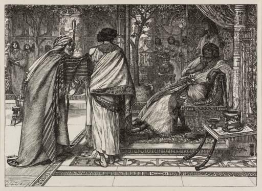 WikiOO.org - Enciklopedija dailės - Tapyba, meno kuriniai Edward John Poynter - Joseph Presents His Father To Pharoah