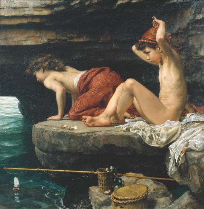 WikiOO.org - Encyclopedia of Fine Arts - Lukisan, Artwork Edward John Poynter - Outward Bound