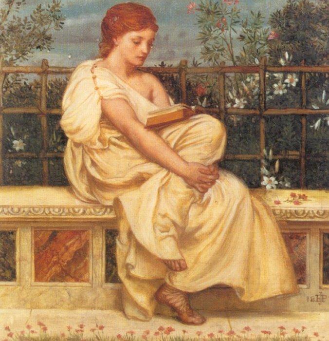 WikiOO.org - Encyclopedia of Fine Arts - Lukisan, Artwork Edward John Poynter - Reading