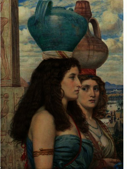 Wikioo.org - The Encyclopedia of Fine Arts - Painting, Artwork by Edward John Poynter - The Water Carriers Of The Nile
