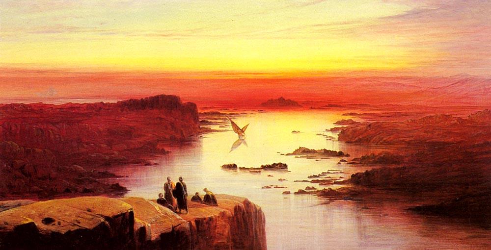 WikiOO.org - Enciclopedia of Fine Arts - Pictura, lucrări de artă Edward Lear - A View Of The Nile Above Aswan