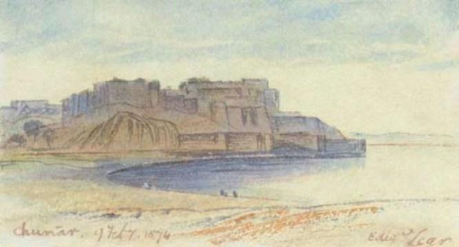 Wikioo.org - The Encyclopedia of Fine Arts - Painting, Artwork by Edward Lear - Chunar, India