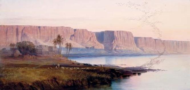Wikioo.org - The Encyclopedia of Fine Arts - Painting, Artwork by Edward Lear - Kasr-Es-Saiyyad