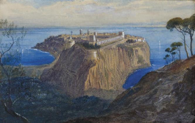 Wikioo.org - Die Enzyklopädie bildender Kunst - Malerei, Kunstwerk von Edward Lear - Monaco