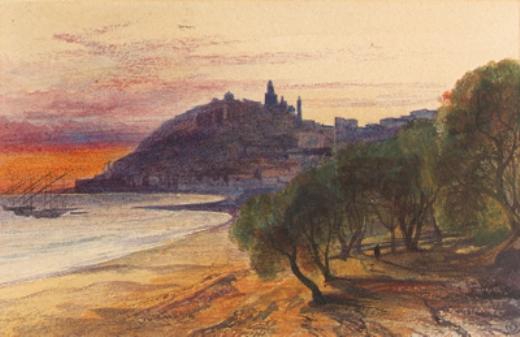 Wikioo.org - Die Enzyklopädie bildender Kunst - Malerei, Kunstwerk von Edward Lear - Porto Maurizio