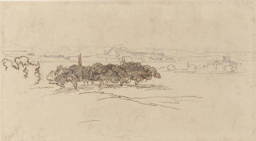 Wikioo.org - The Encyclopedia of Fine Arts - Painting, Artwork by Edward Lear - The Citadel At Corfu