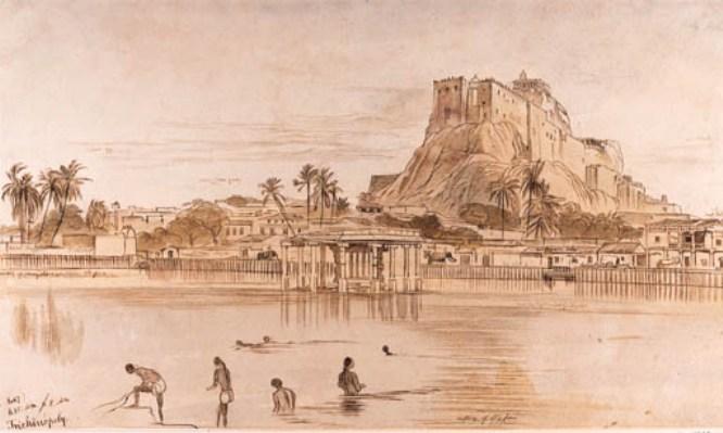WikiOO.org - Encyclopedia of Fine Arts - Schilderen, Artwork Edward Lear - Trichinopoly, Tamil Nadu, South India