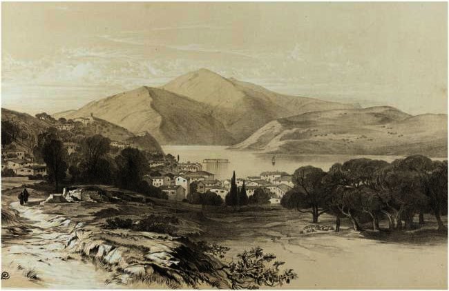 WikiOO.org - Енциклопедия за изящни изкуства - Живопис, Произведения на изкуството Edward Lear - Views In The Seven Ionian Islands