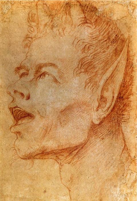 Wikioo.org – L'Encyclopédie des Beaux Arts - Peinture, Oeuvre de Jusepe De Ribera (Lo Spagnoletto) - Tête of une satyre 1