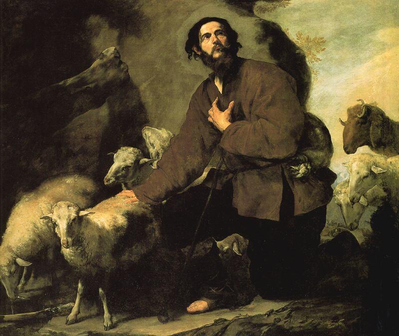 Wikioo.org - Bách khoa toàn thư về mỹ thuật - Vẽ tranh, Tác phẩm nghệ thuật Jusepe De Ribera (Lo Spagnoletto) - Jacob and the flock