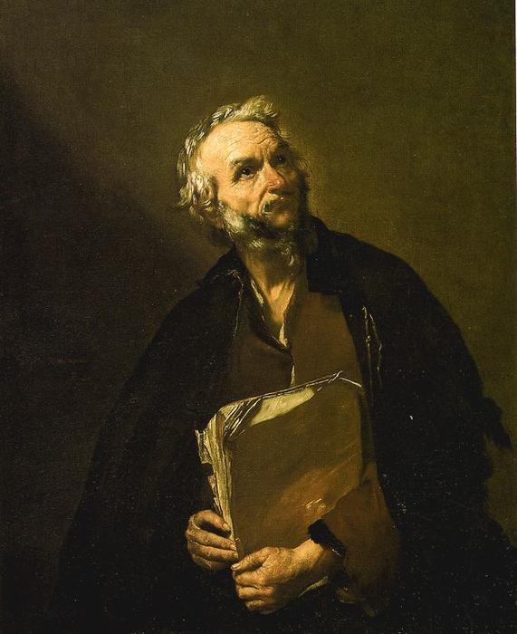 WikiOO.org - Enciklopedija dailės - Tapyba, meno kuriniai Jusepe De Ribera (Lo Spagnoletto) - Philosopher Plato