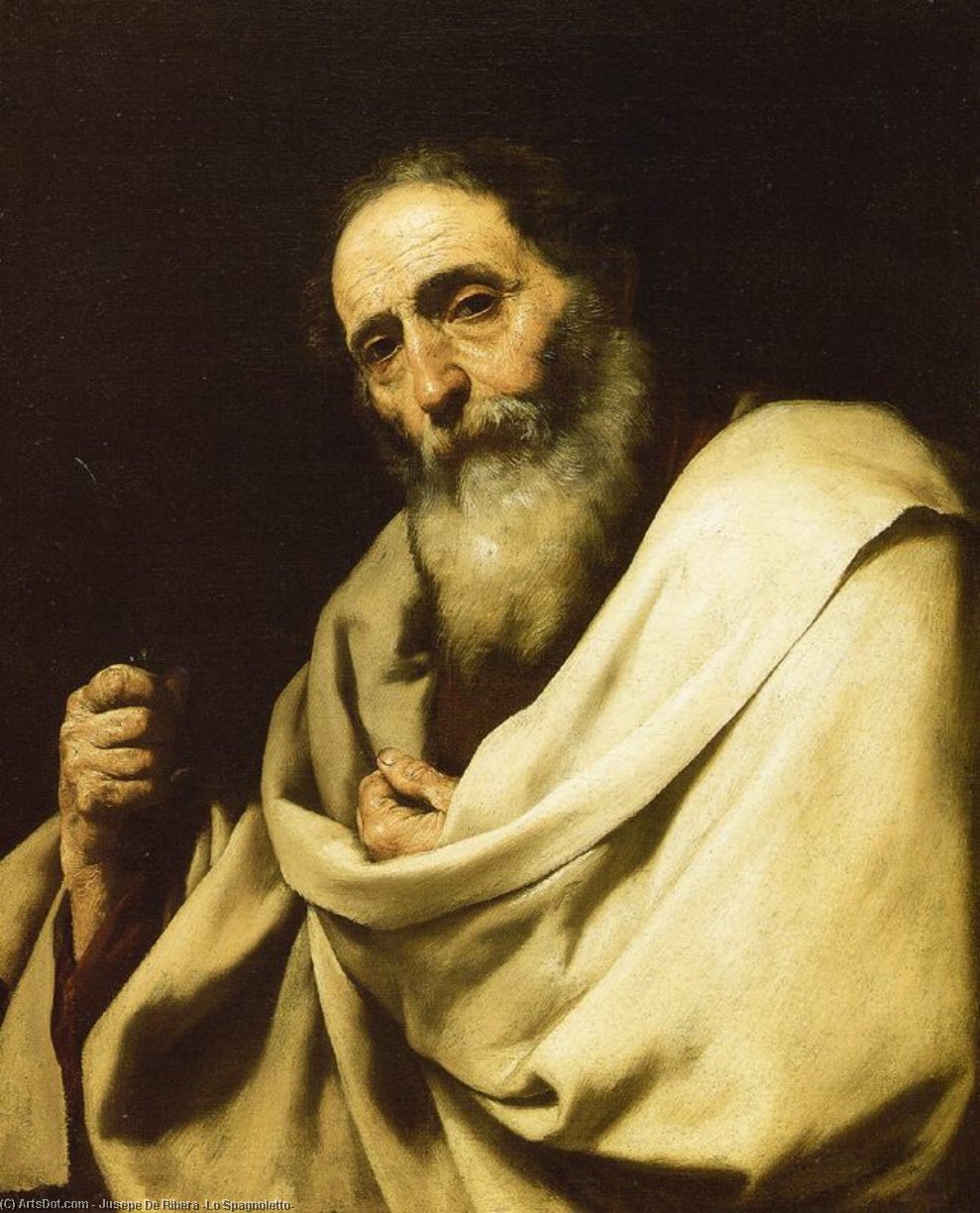 Wikioo.org - The Encyclopedia of Fine Arts - Painting, Artwork by Jusepe De Ribera (Lo Spagnoletto) - St. Bartolomew 1