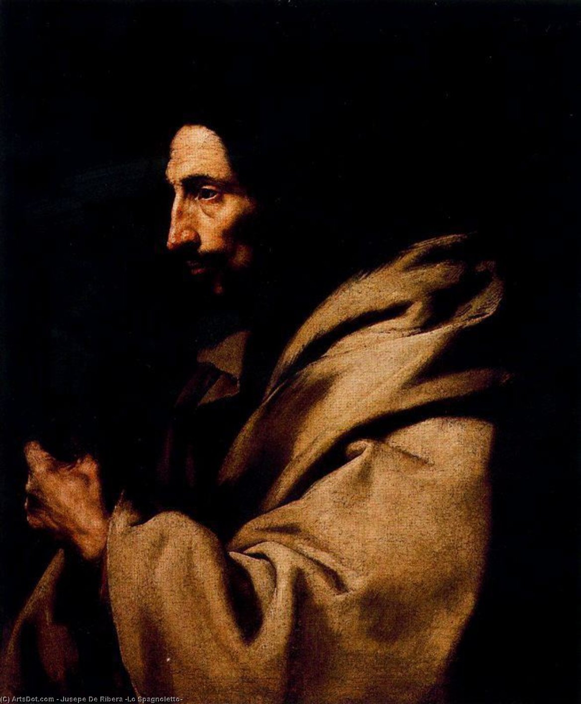 WikiOO.org - Encyclopedia of Fine Arts - Maalaus, taideteos Jusepe De Ribera (Lo Spagnoletto) - St. Judas Tadeo