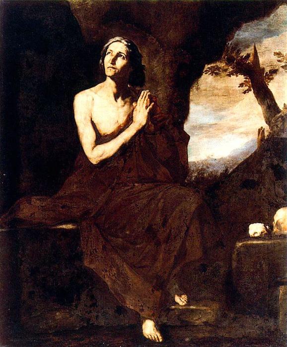 Wikioo.org – La Enciclopedia de las Bellas Artes - Pintura, Obras de arte de Jusepe De Ribera (Lo Spagnoletto) - santa maría todaclasede  EGIPTO