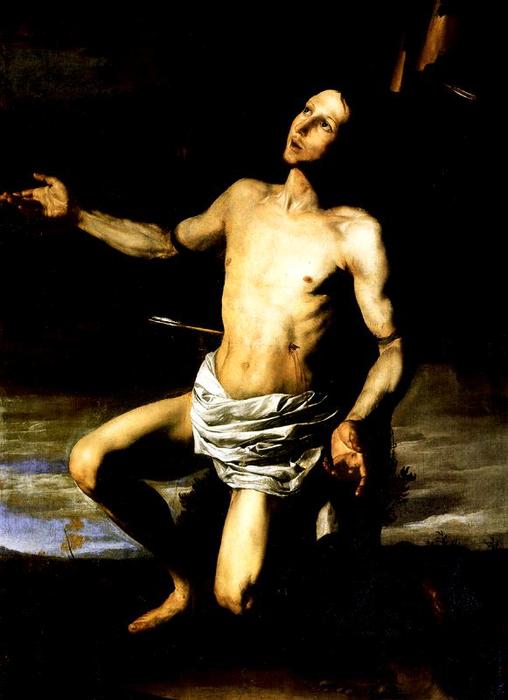 Wikioo.org - The Encyclopedia of Fine Arts - Painting, Artwork by Jusepe De Ribera (Lo Spagnoletto) - St. Sebastian