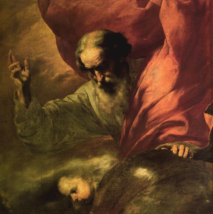 WikiOO.org - Енциклопедия за изящни изкуства - Живопис, Произведения на изкуството Jusepe De Ribera (Lo Spagnoletto) - The Eternal Father
