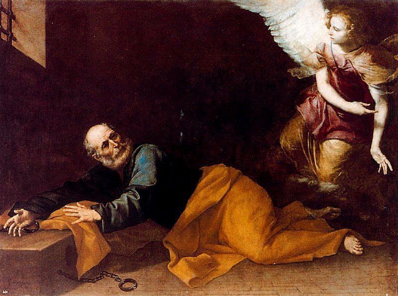 Wikioo.org - The Encyclopedia of Fine Arts - Painting, Artwork by Jusepe De Ribera (Lo Spagnoletto) - The release of St. Peter