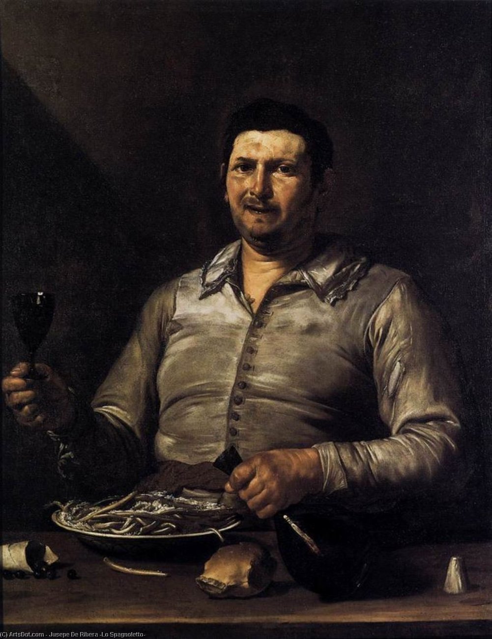 Wikioo.org - The Encyclopedia of Fine Arts - Painting, Artwork by Jusepe De Ribera (Lo Spagnoletto) - The taste