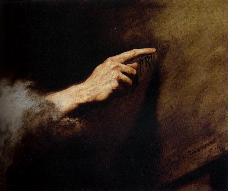 Wikioo.org - The Encyclopedia of Fine Arts - Painting, Artwork by Jusepe De Ribera (Lo Spagnoletto) - Vision of Belshazzar