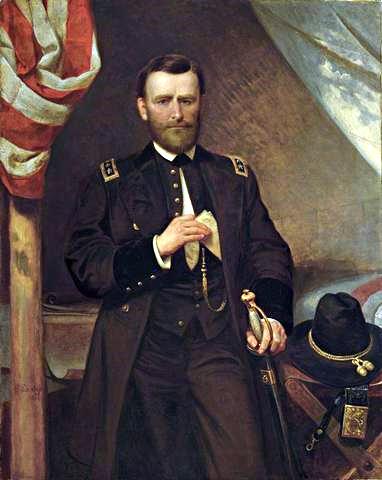 Wikioo.org - The Encyclopedia of Fine Arts - Painting, Artwork by Emanuel Gottlieb Leutze - General Ulysses S. Grant In His Tent
