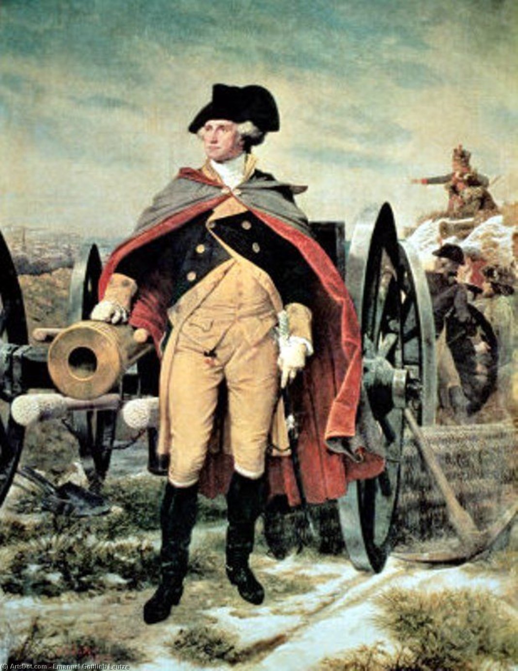 Wikioo.org - The Encyclopedia of Fine Arts - Painting, Artwork by Emanuel Gottlieb Leutze - George Washington At Dorchester Heights, Massachusetts