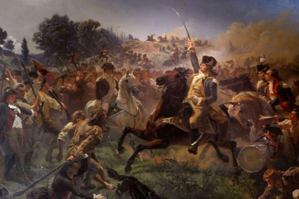 WikiOO.org - Enciclopedia of Fine Arts - Pictura, lucrări de artă Emanuel Gottlieb Leutze - Washington Rallying the Troops at Monmouth