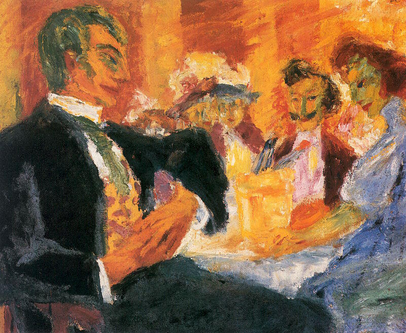 Wikioo.org - The Encyclopedia of Fine Arts - Painting, Artwork by Emile Nolde - At the Cafe